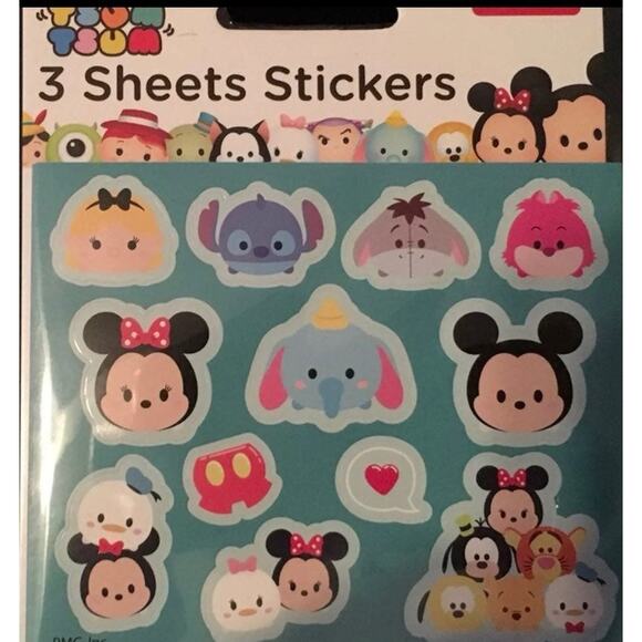 Disney Tsum Tsum 3 sheet‎ stickers - Picture 1 of 1